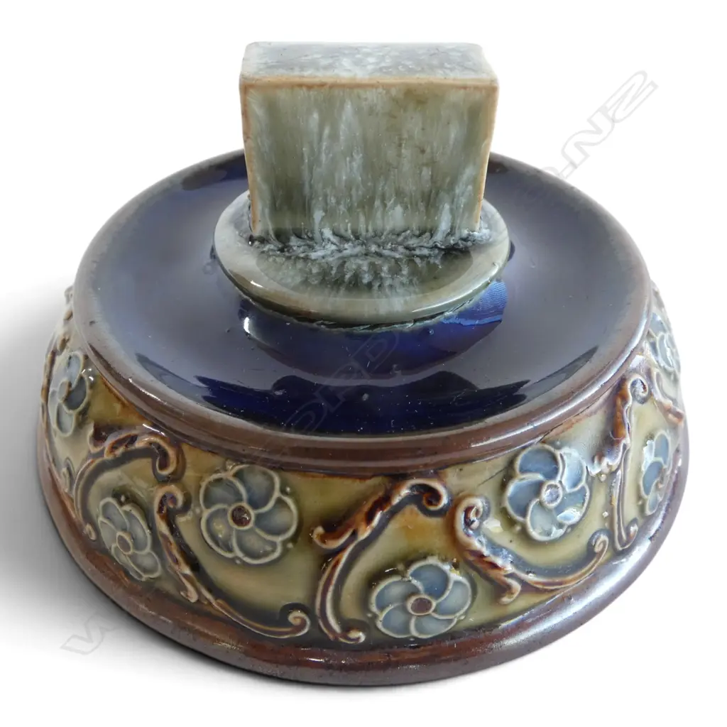 ART NOUVEAU ROYAL DOULTON STONEWARE VESTA STAND Dia.120mm Image 1++