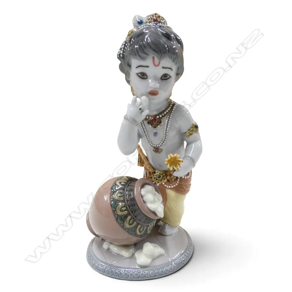 LLADRO 'KISHNA BUTTERTHIEF' FIGURINE H.220mm Image 1++