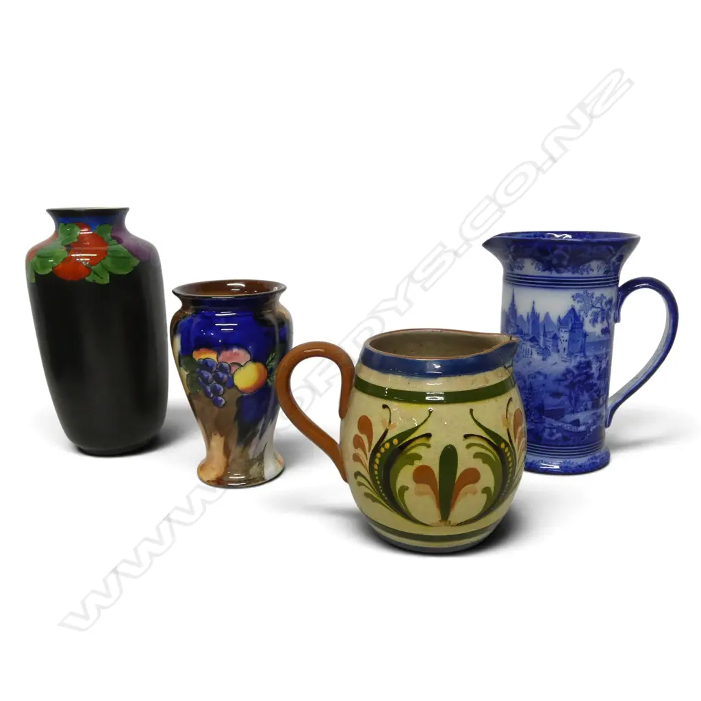 TUNSTALL VASE, REGALWARE VASE, ROYAL DOULTON JUG & TORQUAY JUG repair H.205mm Image 1++