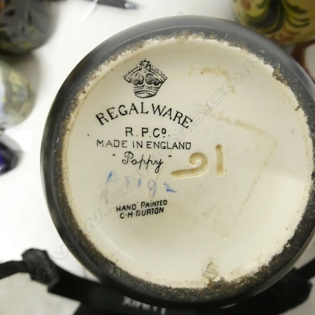 TUNSTALL VASE, REGALWARE VASE, ROYAL DOULTON JUG & TORQUAY JUG repair H.205mm Image 1++