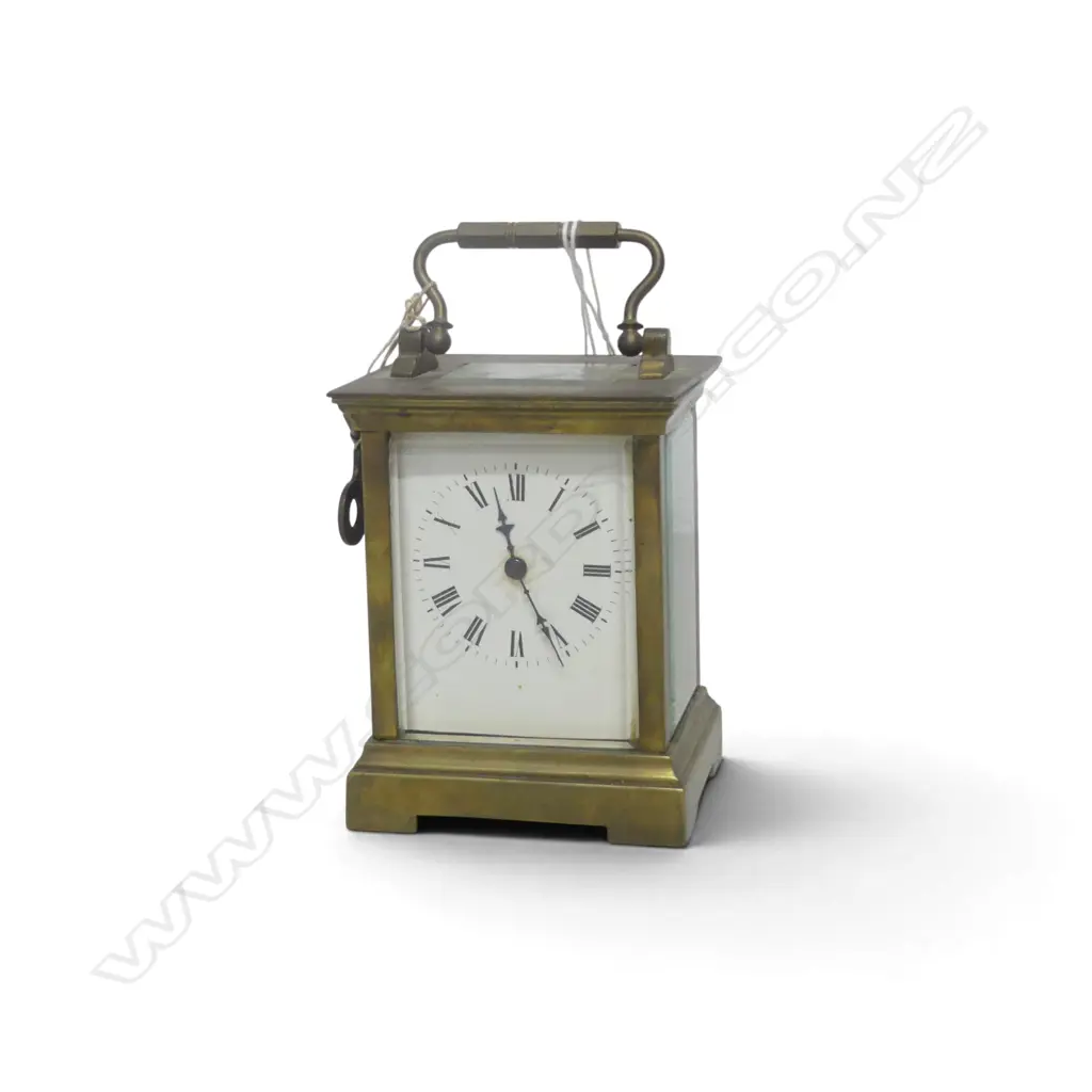FRENCH CARRIAGE CLOCK w. key H.110mm Image 1++