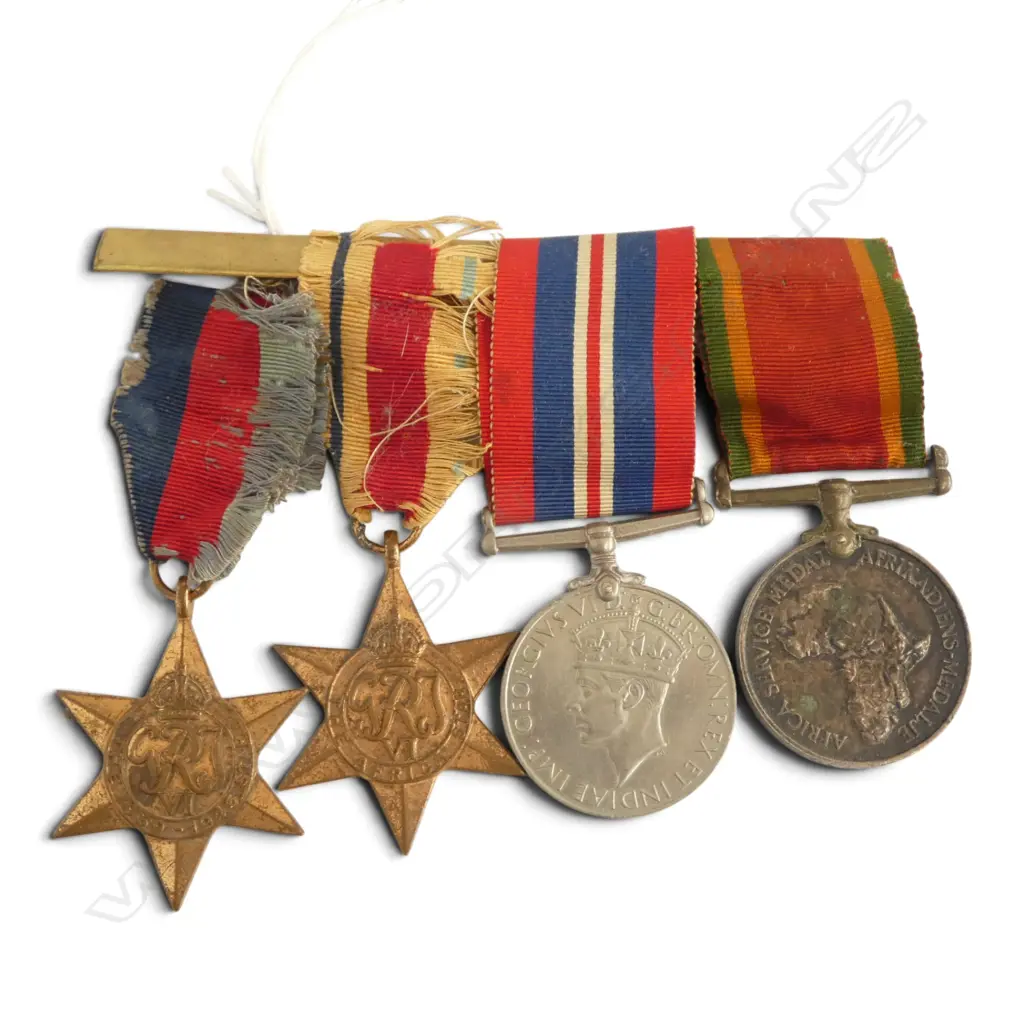 GROUP OF 4 MEDALS TO M. HACKNER 6068, WWII medal unnamed Image 1++