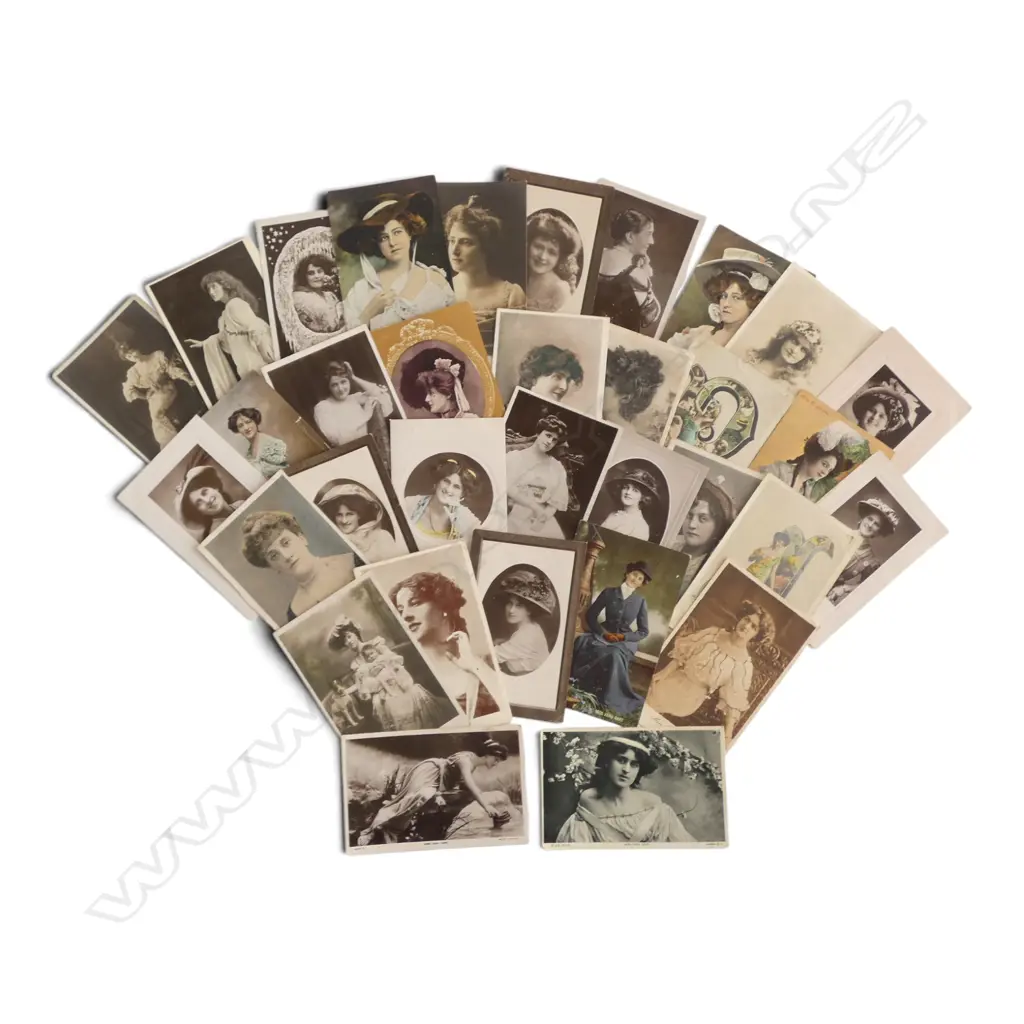 31 ANTIQUE GLAMOUR BEAUTY POSTCARDS ‘MISS ZENA DARE’ ETC Image 1++