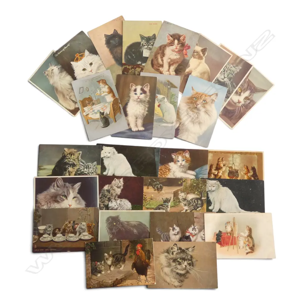 26 ANTIQUE POSTCARDS OF CATS  Image 1++