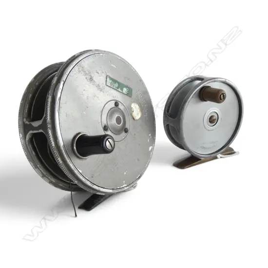 FOSTER BROS ASHBOURNE VINTAGE TROUT REEL &KILLWELL BROWNIE FRESHWATER FISHING REEL DIA95MM