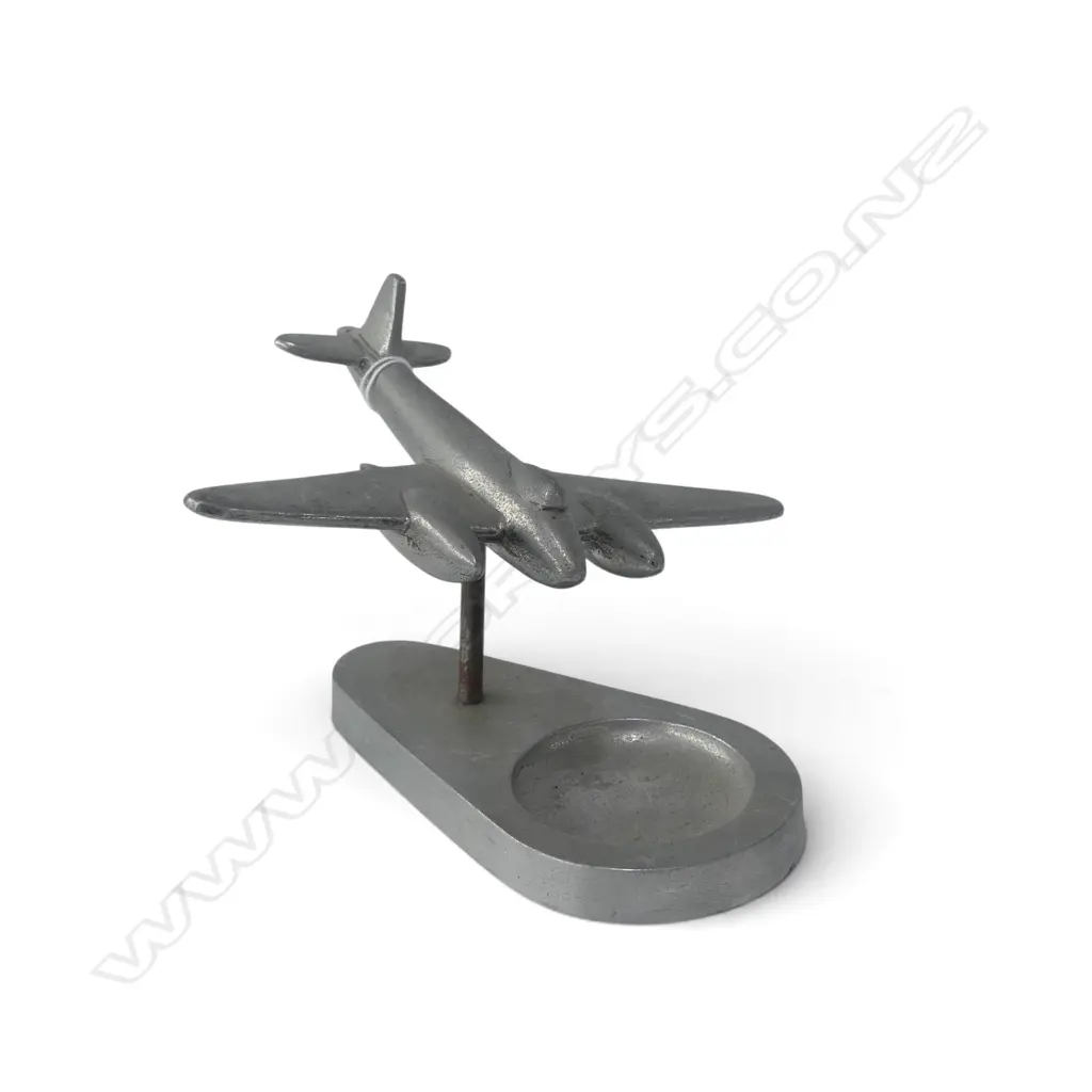 ALUMINIUM AEROPLANE ASHTRAY H.115mm Image 1++