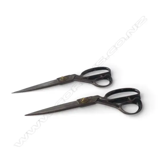 2 PRS VINTAGE JAPANESE DRESSMAKER'S/TAILOR'S SISSORS by Tokyo Shozaburo