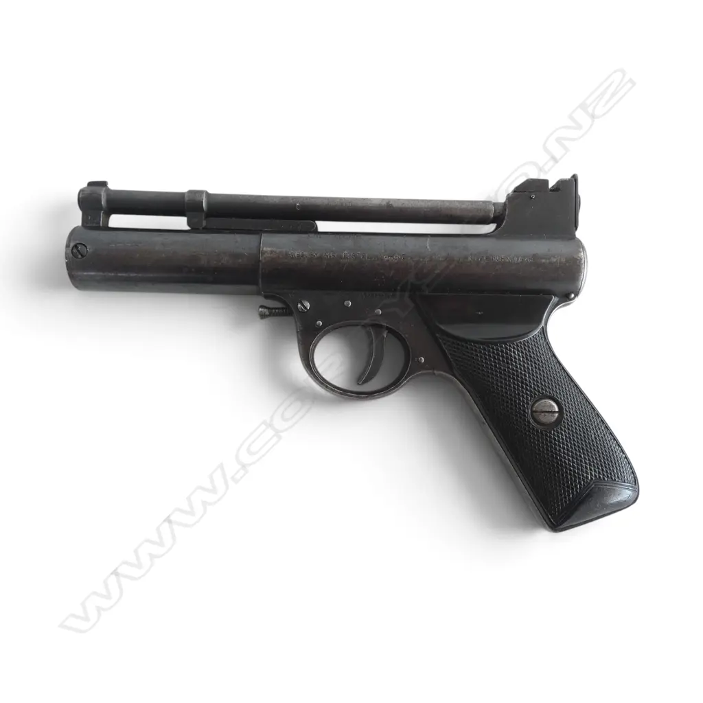 VINTAGE WEBLEY AIR PISTOL. .177 cal. 'MK I' Serial #62927. w 4 pins on trigger Image 1++