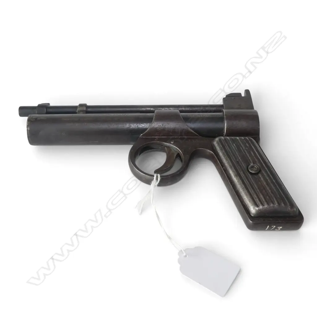 VINTAGE WEBLEY AIR PISTOL. .177 cal. Serial # J10942. w 2 pins on trigger Image 1++