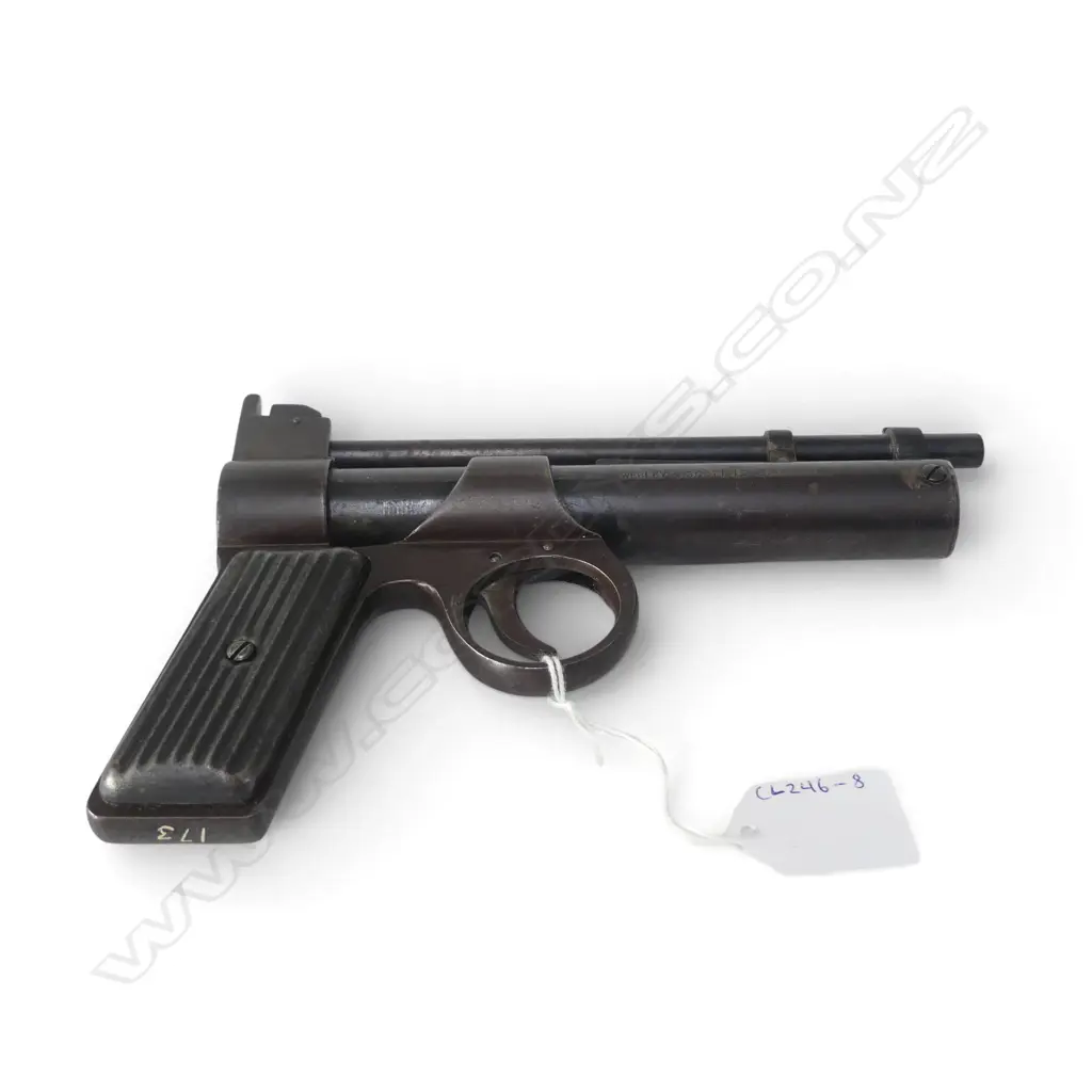 VINTAGE WEBLEY AIR PISTOL. .177 cal. Serial # J10942. w 2 pins on trigger Image 1++