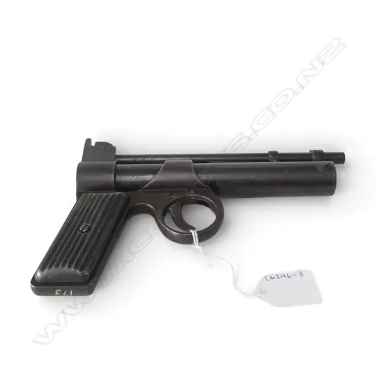 VINTAGE WEBLEY AIR PISTOL. .177 cal. Serial # J10942. w 2 pins on trigger