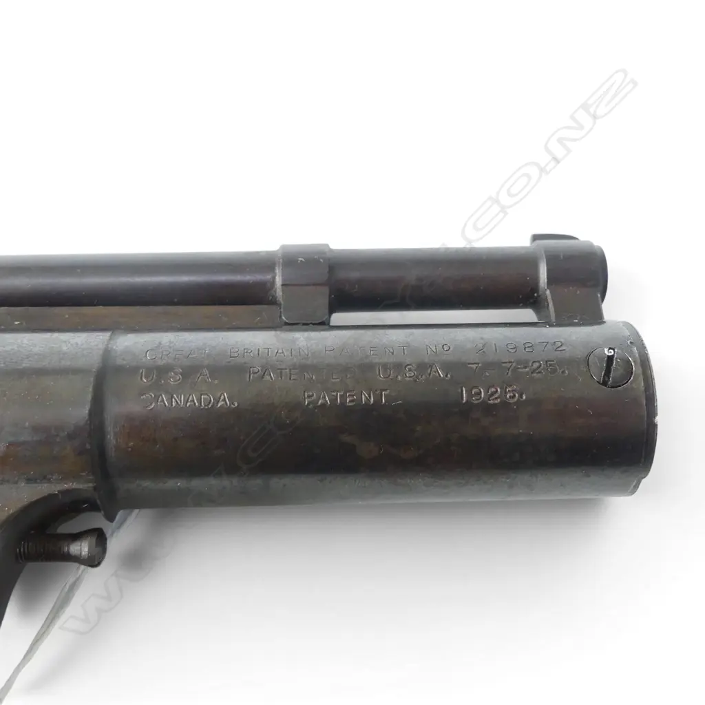 VINTAGE WEBLEY AIR PISTOL. .22 cal. 'MK I' Serial # 61270. w 4 pins on trigger Image 1++