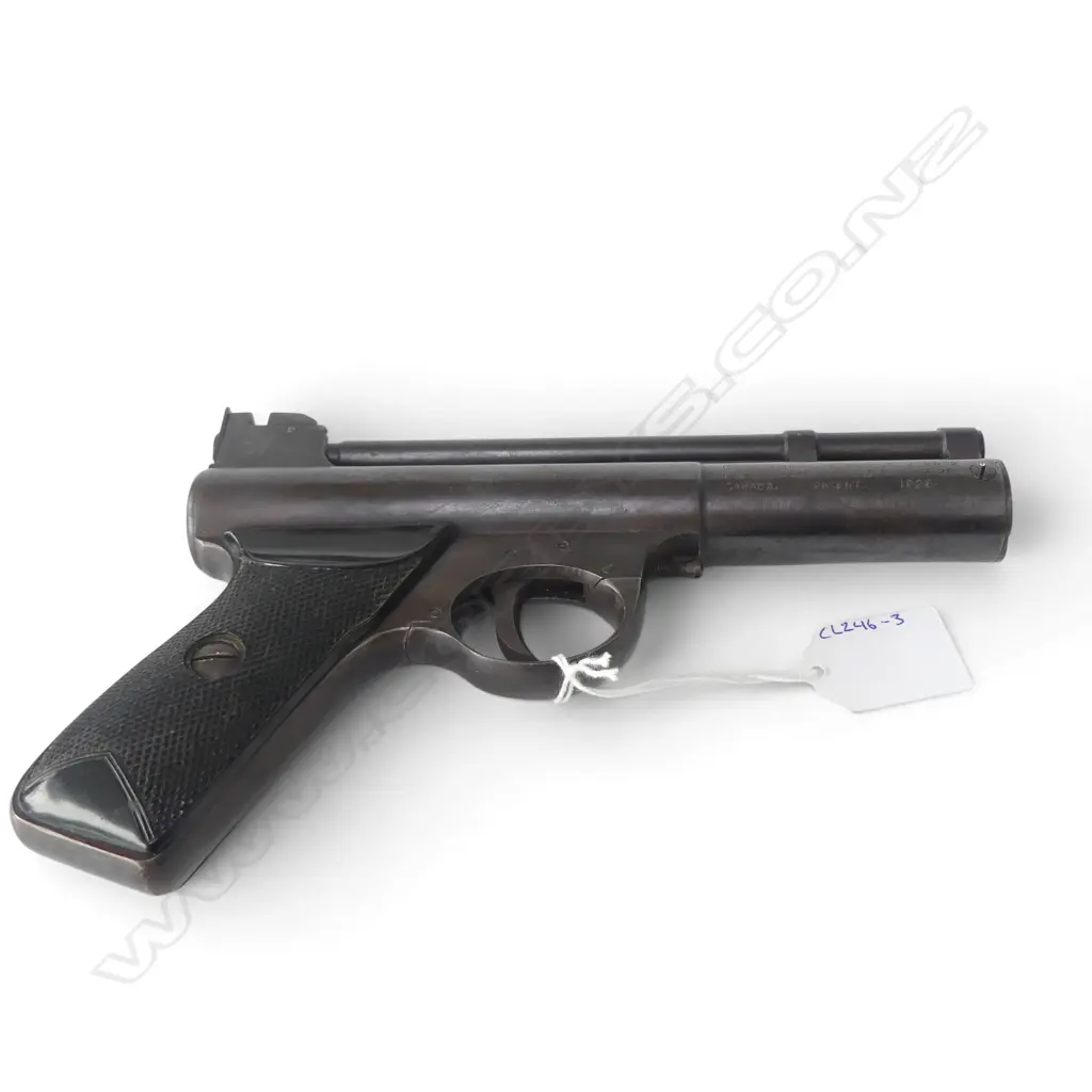 VINTAGE WEBLEY AIR PISTOL. .22 cal. 'MK I' Serial # 61270. w 4 pins on trigger Image 1++