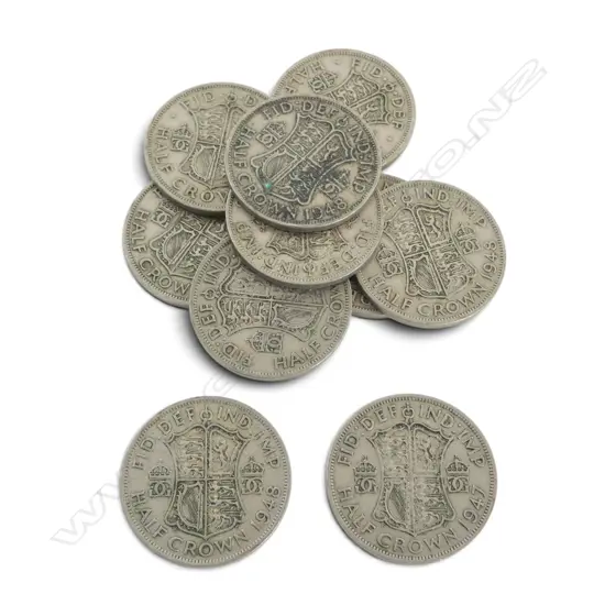 11 HALF CROWNS