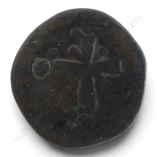 COIN BYZANTINE 1st CRUSADE FOLLIS 1078-1081 REIGN OF NICEPHORUS WITH ARABIC COUNTER STAMP