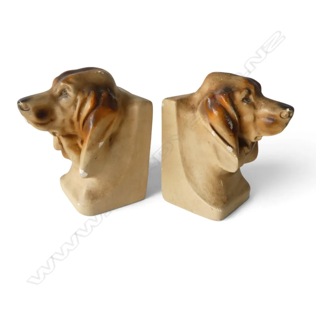 PR HOUND & PR ELEPHANT BOOKSHELF ENDS H.160mm faults Image 1++