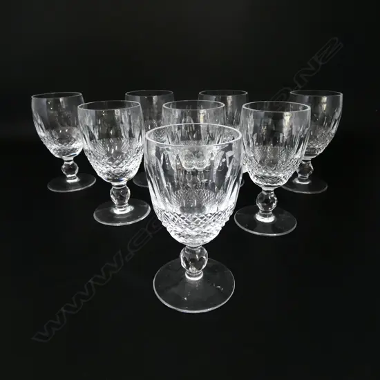 # Waterford crystal set of eight Colleen port glasses  H.115mm.