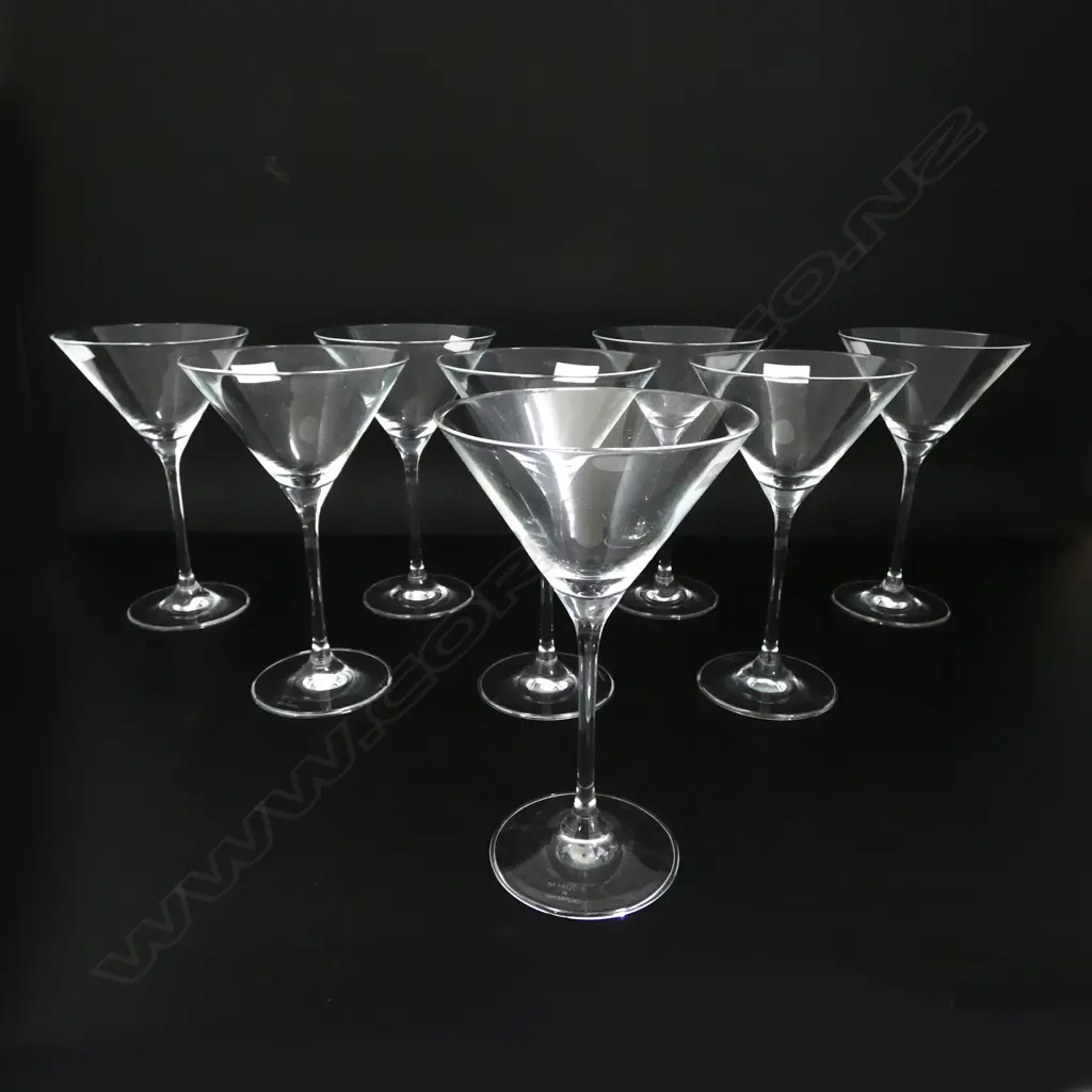 SET OF 8 WATERFORD 'MARQUIS' MARTINI GLASSES as new in 2 boxes Image 1++