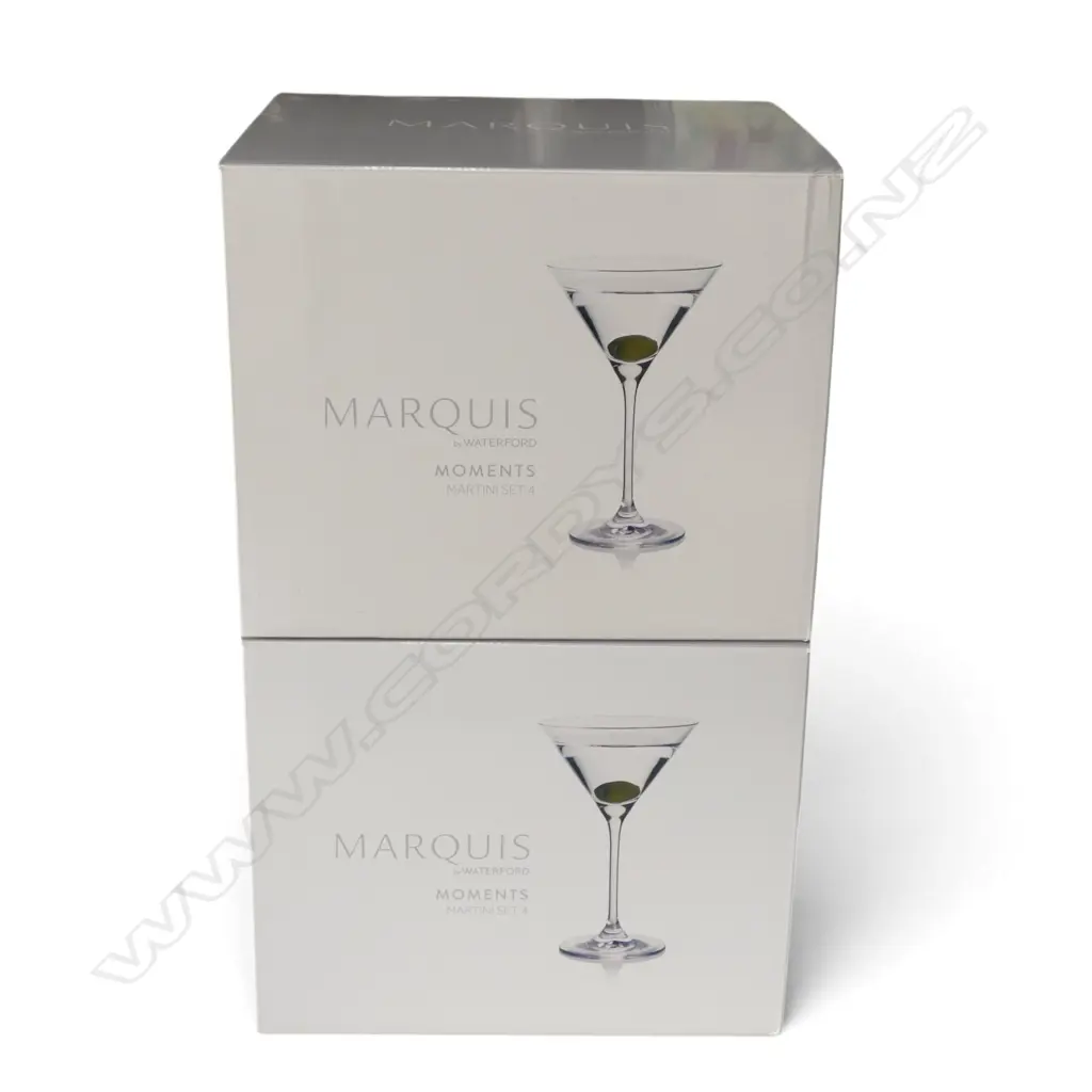 SET OF 8 WATERFORD 'MARQUIS' MARTINI GLASSES as new in 2 boxes Image 1++