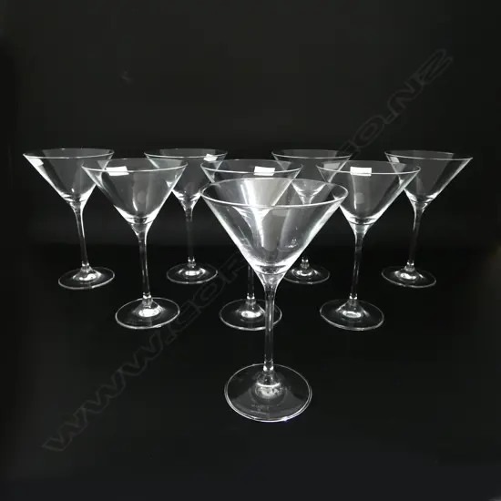 SET OF 8 WATERFORD 'MARQUIS' MARTINI GLASSES as new in 2 boxes