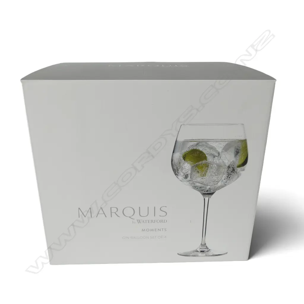 Set 4 Marquis Waterford large gin balloon glasses. In original box Image 1++