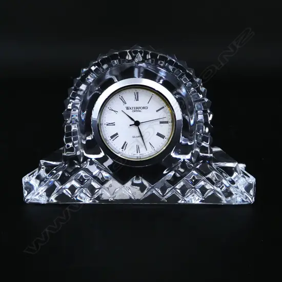 VINTAGE WATERFORD CRYSTAL CLOCK WORKING L100MM