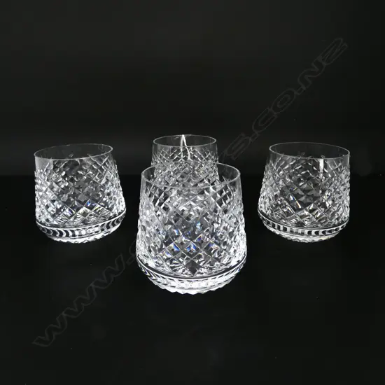4 WATERFORD TUMBLERS H.85mm