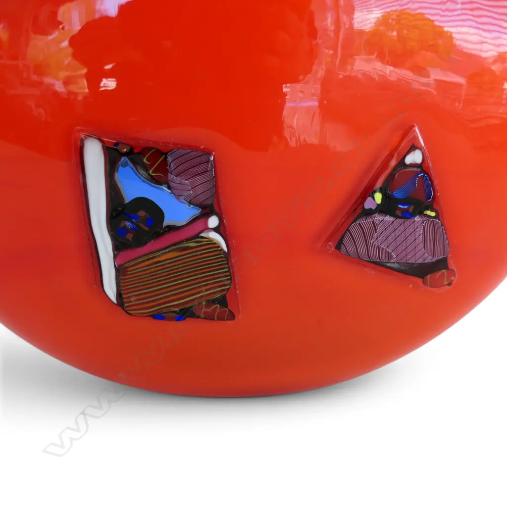 JOHN CROUCHER ART GLASS VASE, NOT SIGNED H.300mm Image 1++