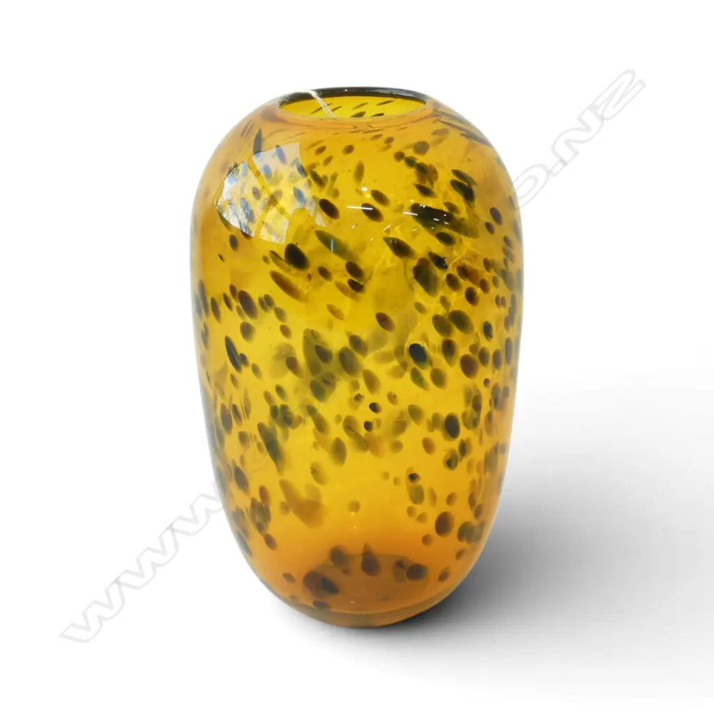 GARRY NASH ART GLASS VASE, SIGNED & DATED NASH '96 H.250mm Image 1++