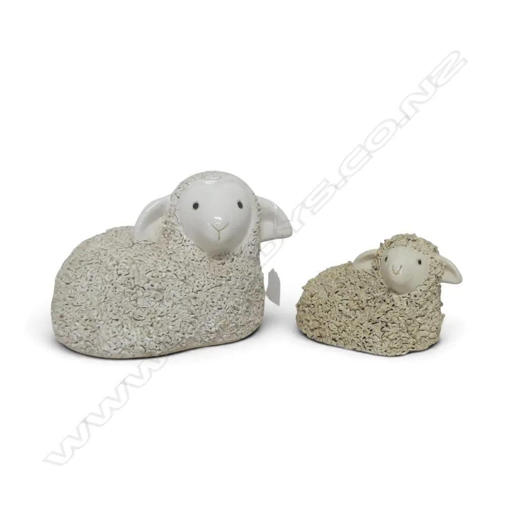 2 POTTERY SHEEP L.240mm Image 1++