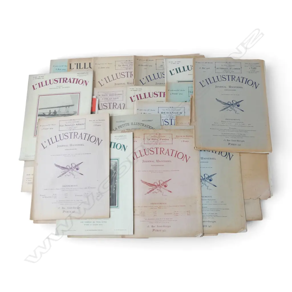 ASST. EARLY 20thC ISSUES OF "L'ILLUSTRATION" Image 1++