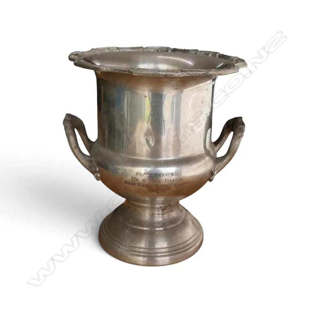SILVER PLATE CHAMPAGNE BUCKET H.260mm Image 1++
