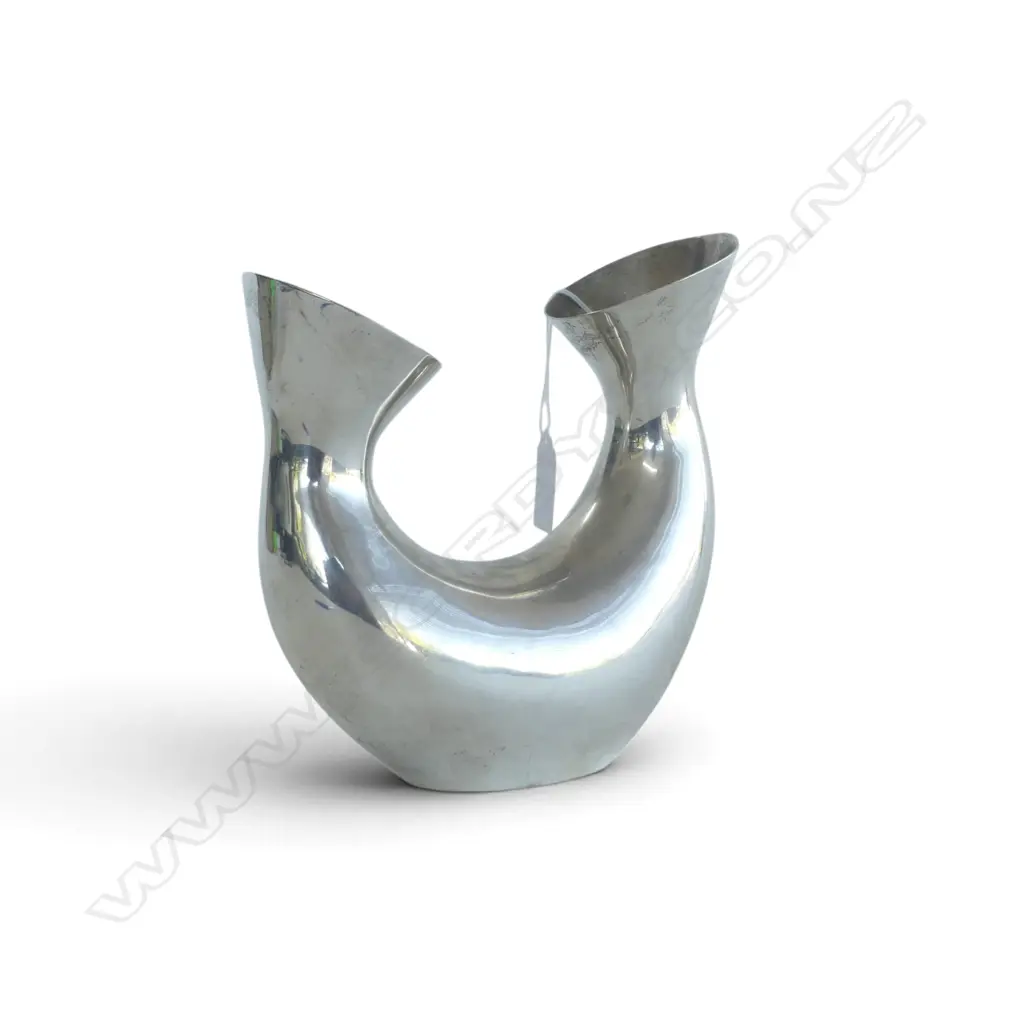 PAOLA C. STAINLESS STEEL VASE by KRISTINA NEDDERER H.185mm Image 1++