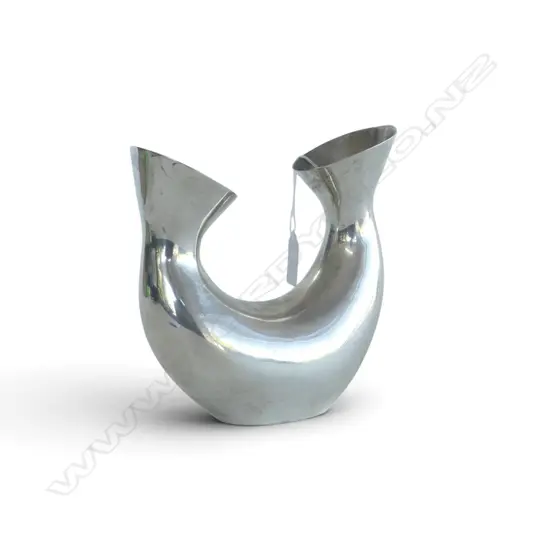 PAOLA C. STAINLESS STEEL VASE by KRISTINA NEDDERER H.185mm