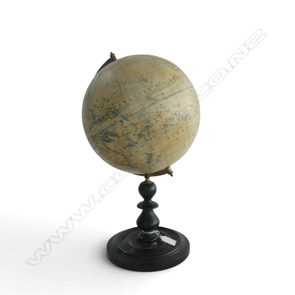 ANTIQUE GERMAN 'ERD-GLOBUS' WORLD GLOBE by ERNST SCHOTTE H.420mm Image 1++