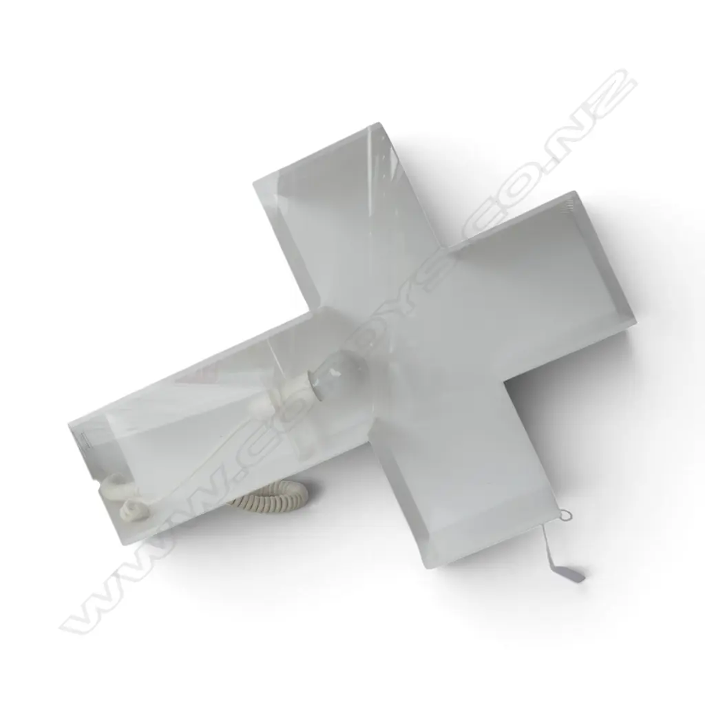 CATHERINE DAVID DESIGNS - KREUZ LAMP IN A CROSS FORM (IN WORKING ORDER) 600 X 450MM Image 1++