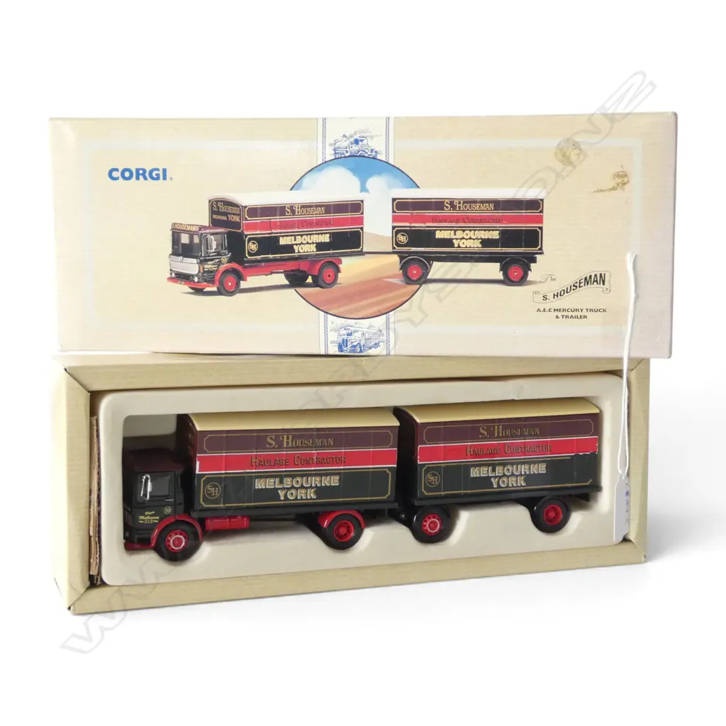 BOXED CORGI THE 'S. HOUSEMAN' A.E.C. MERCURY TRUCK & TRAILER Image 1++