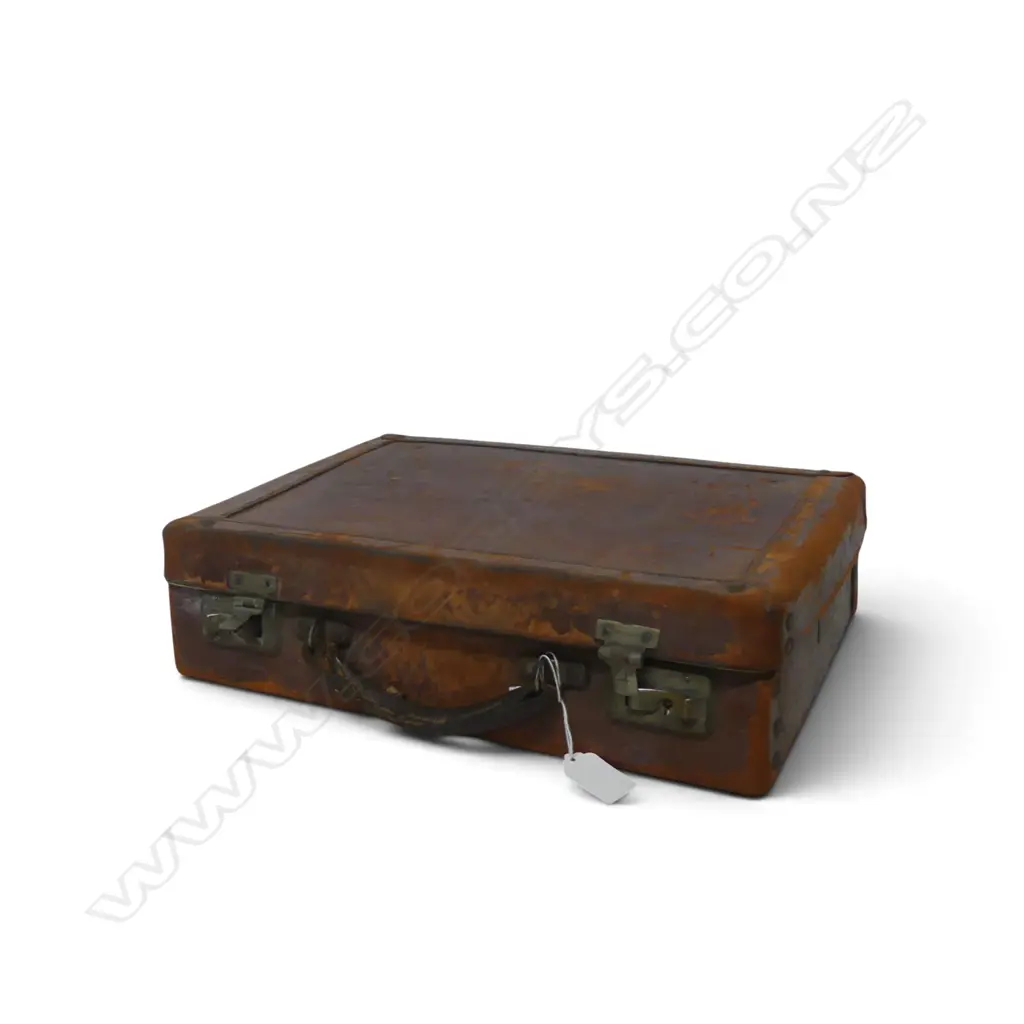 ANTIQUE LEATHER BRIEFCASE 350x250x100mm Image 1++
