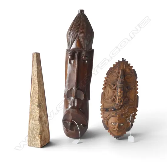 3 TRIBAL PIECES H.580mm