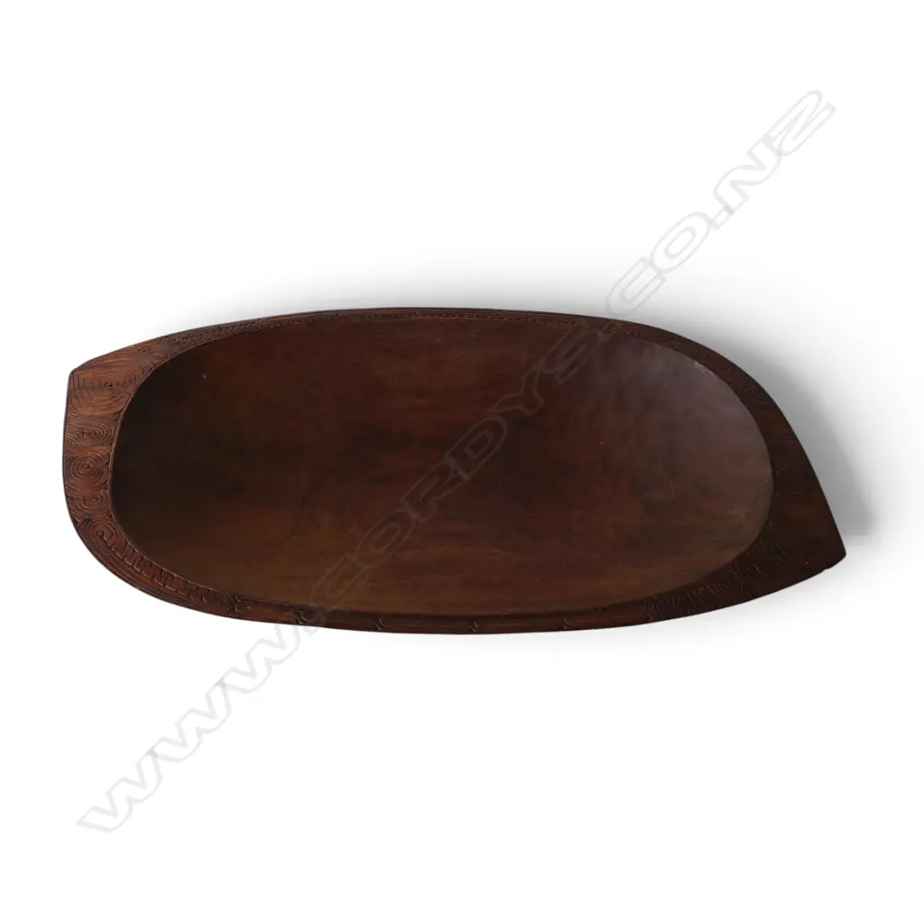 LG CARVED TROBRIAND ISLANDS BOWL W.820mm Image 1++