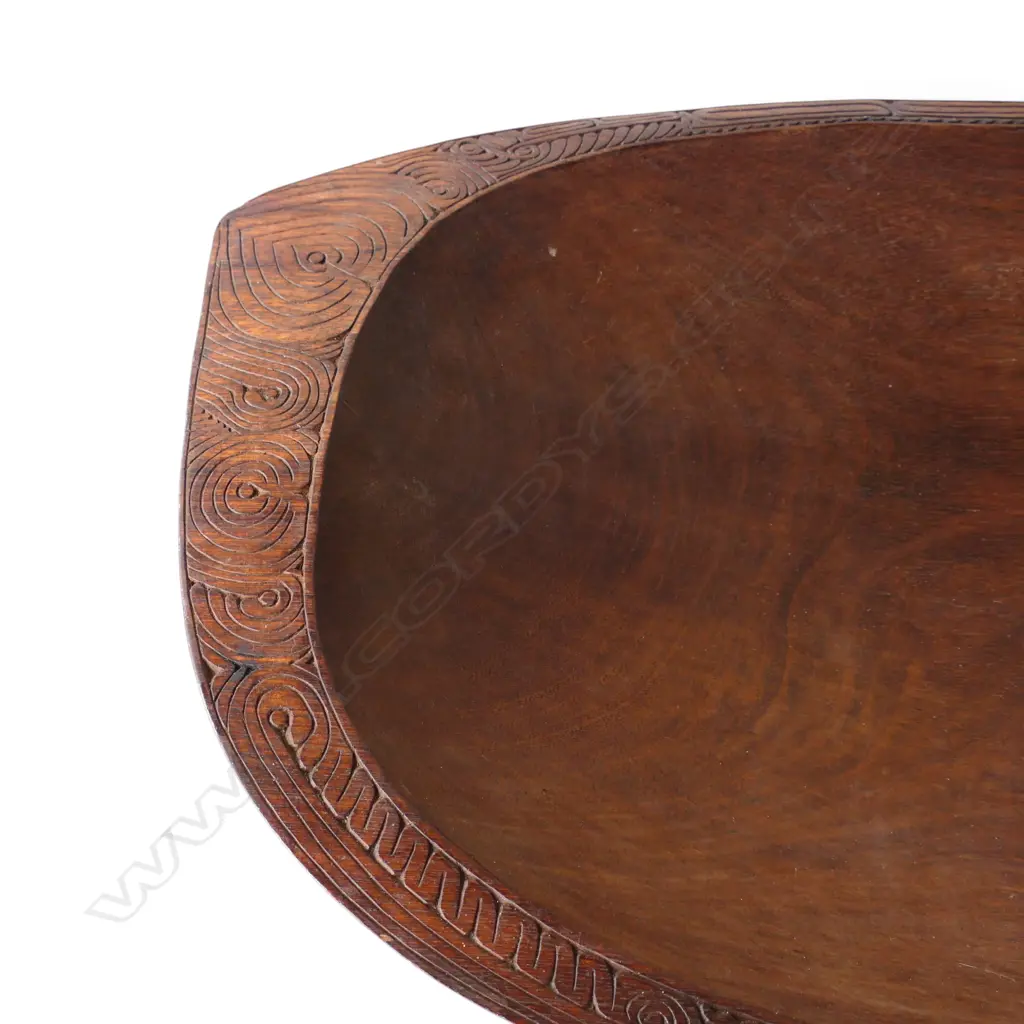 LG CARVED TROBRIAND ISLANDS BOWL W.820mm Image 1++