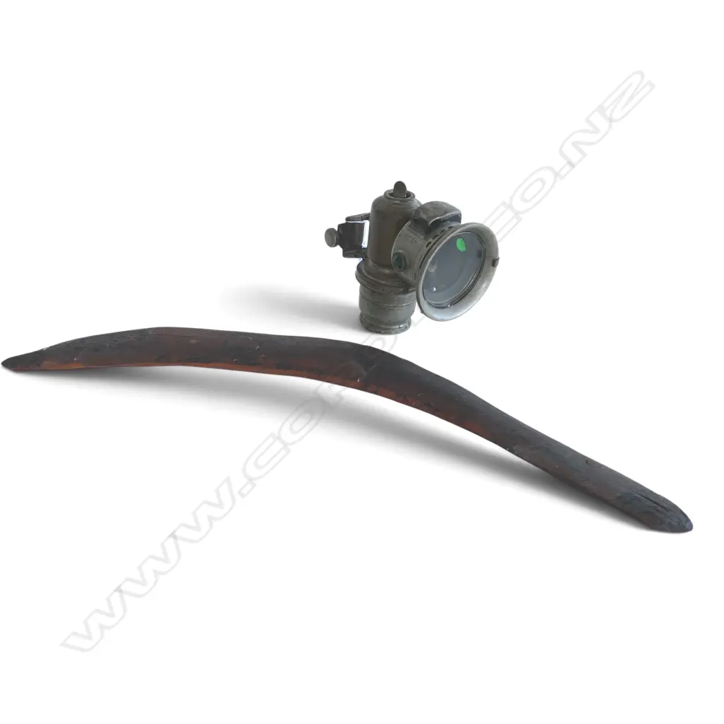 AUSTRALIAN BOOMERANG, WANTIQUE ENGLISH BICYCLE LANTERS by JOSEPH LUCAS H.650mm Image 1++