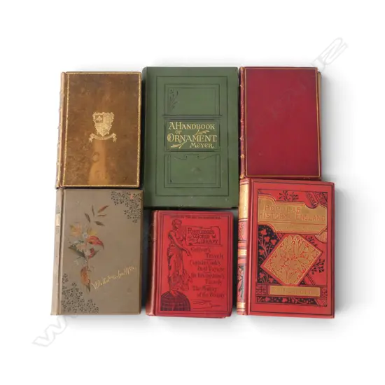 6 ANTIQUE BOOKS; POETRY, SHAKESPERE ETC