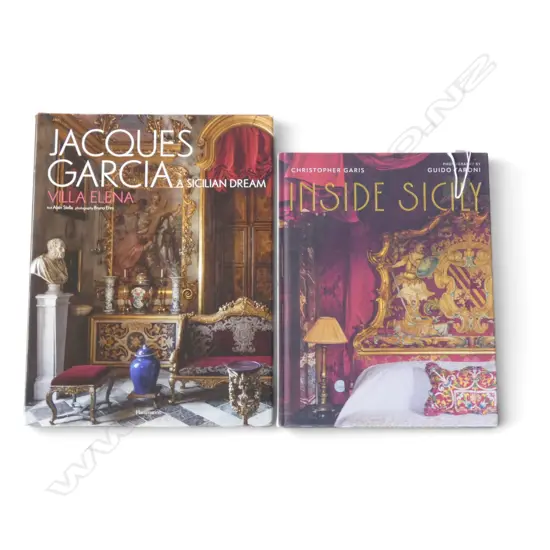 2 SICILIAN INTERIOR DESIGN BOOKS