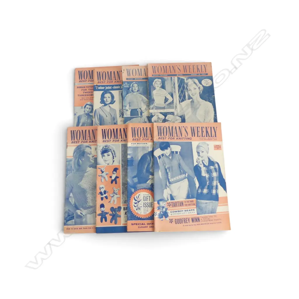 8 WOMAN'S WEEKLY MAGAZINES 1950's + 1960's Image 1++