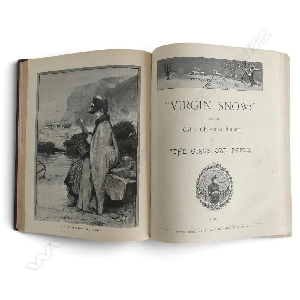'1886 BOUND VOLUME 'GIRL'S OWN PAPER. CHRISTMAS NUMBERS.' Image 1++
