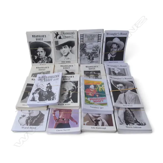 WRANGLERS ROOST MAGAZINES; COWBOY / WESTERN B-MOVIE ETC