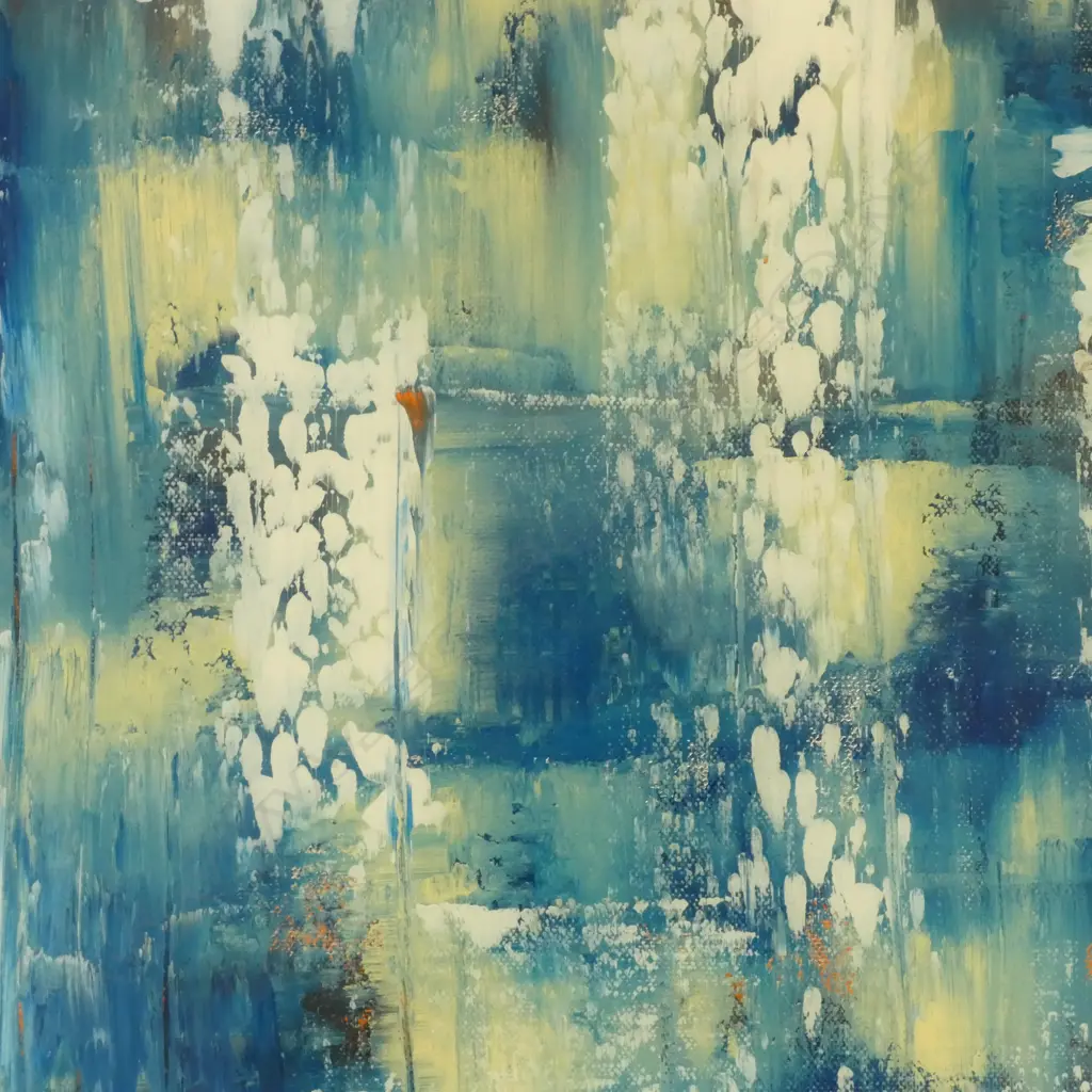 JAMES FLYNN, ABSTRACT, ACRYLIC ON CANVAS, SIGNED & DATED 2013 VERSO 460x460mm Image 1++