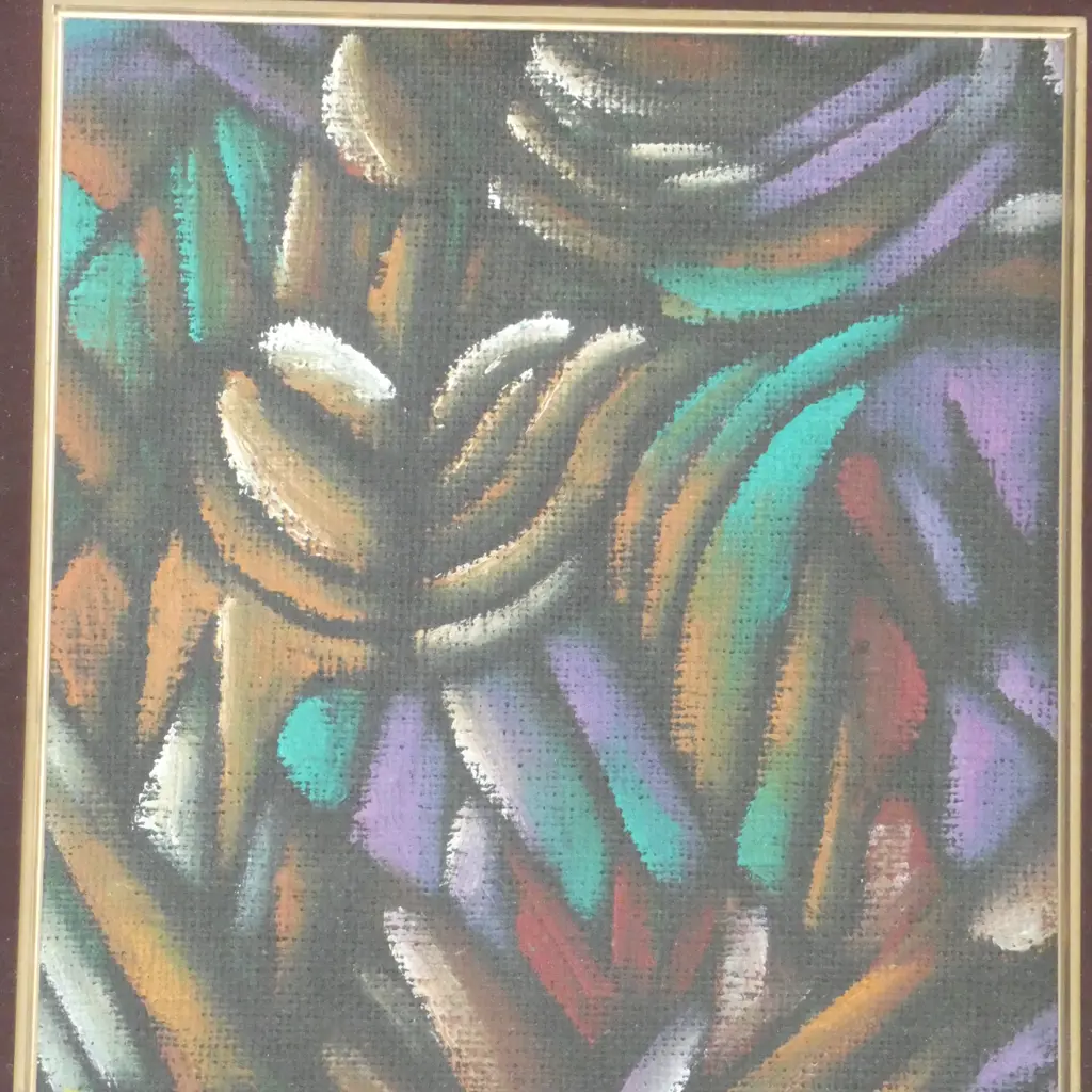 DEAN BUCHANAN, UNTITLED,  ACRYLIC ON CANVAS, SIGNED & DATED 2000 260x230mm Image 1++