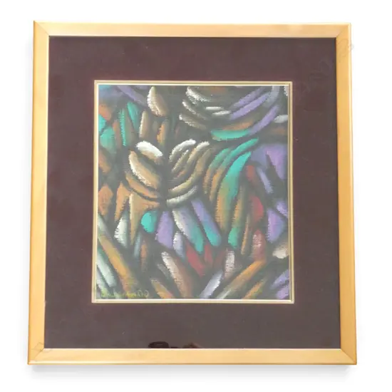 DEAN BUCHANAN, UNTITLED,  ACRYLIC ON CANVAS, SIGNED & DATED 2000 260x230mm